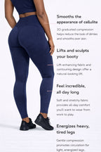 Navy Blue Compression Leggings