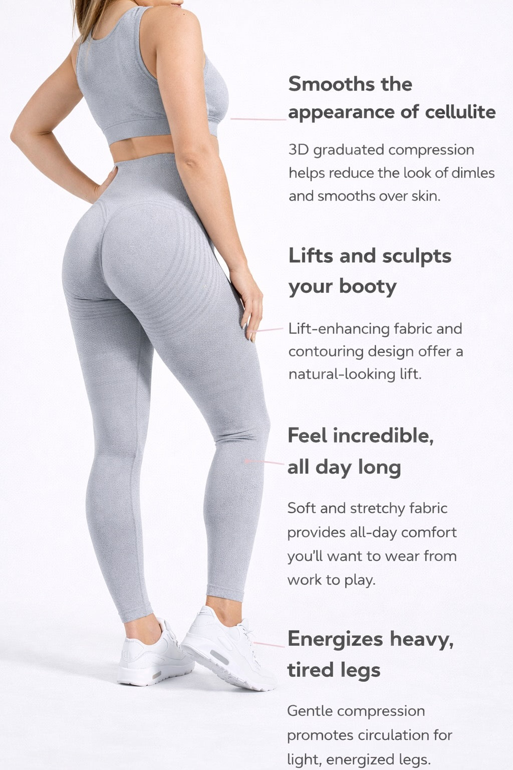 Grey Compression Leggings